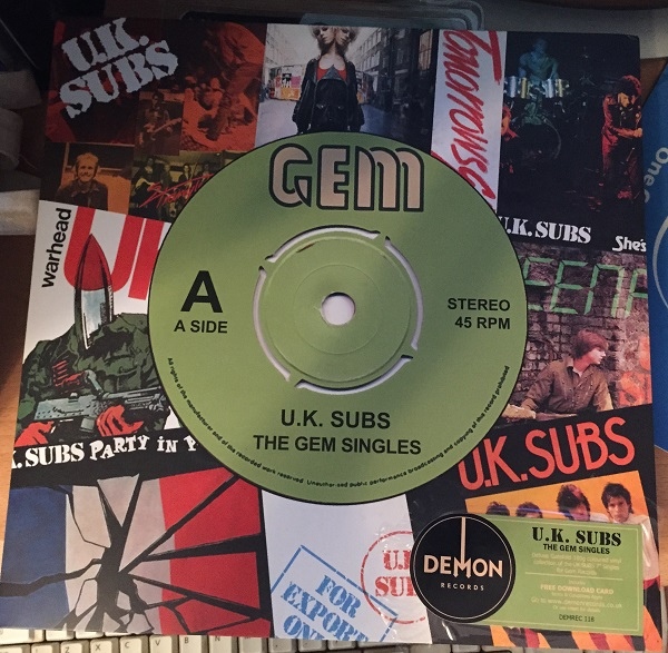 UK SUBS - The GEM singles